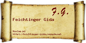 Feichtinger Gida névjegykártya